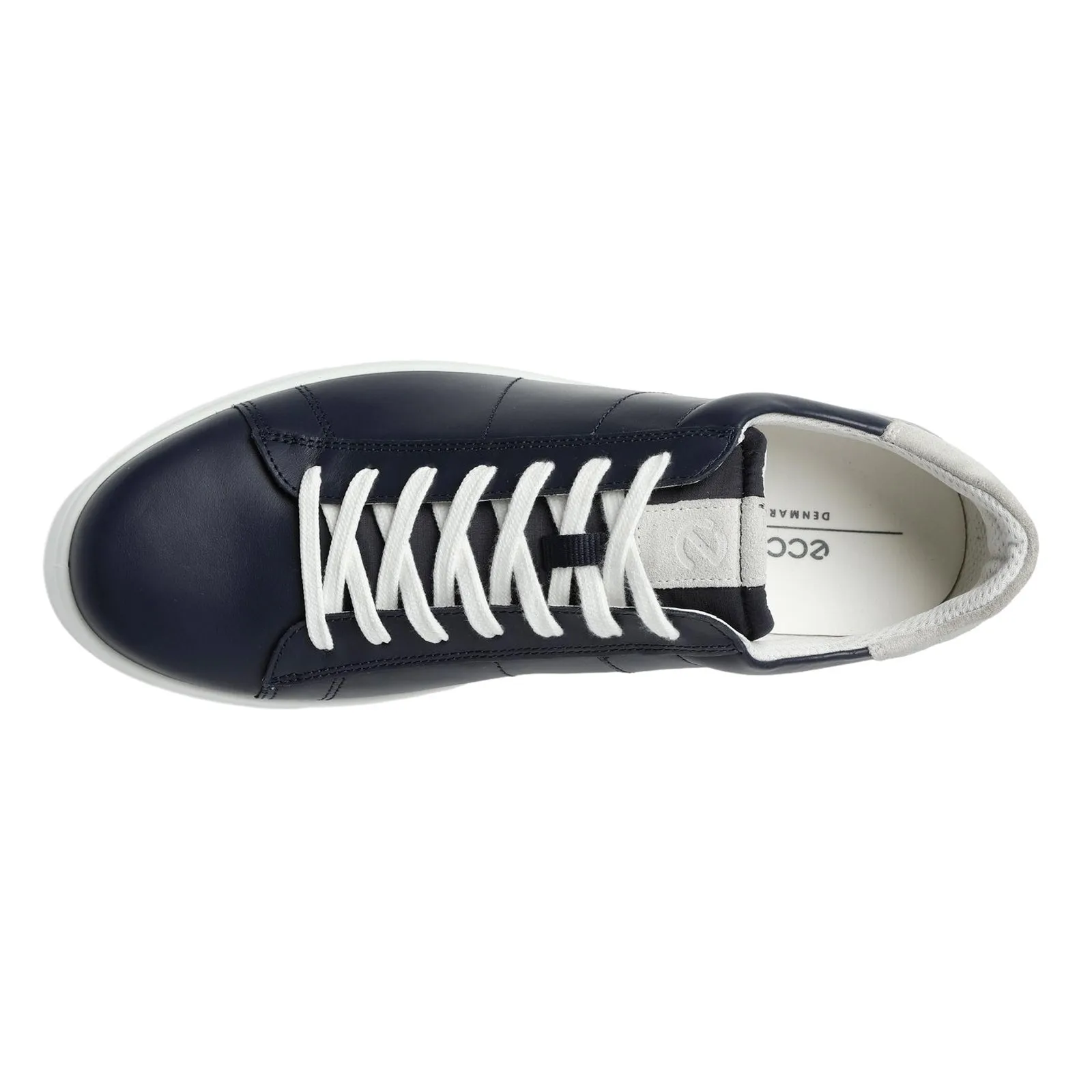 Ecco Street Lite Full Grain Leather Men's Casual Trainers