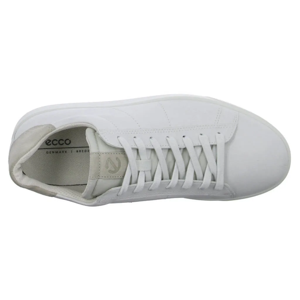 Ecco Street Lite Full Grain Leather Men's Casual Trainers