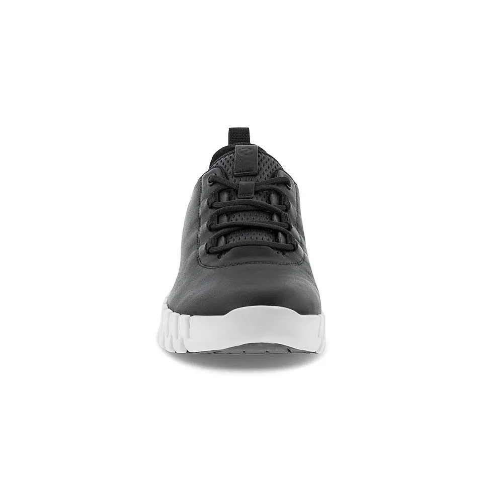 Ecco Women's Gruuv Sneaker in Black Light Grey