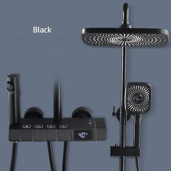 Elegant Symphony Rainfall Digital Shower Set