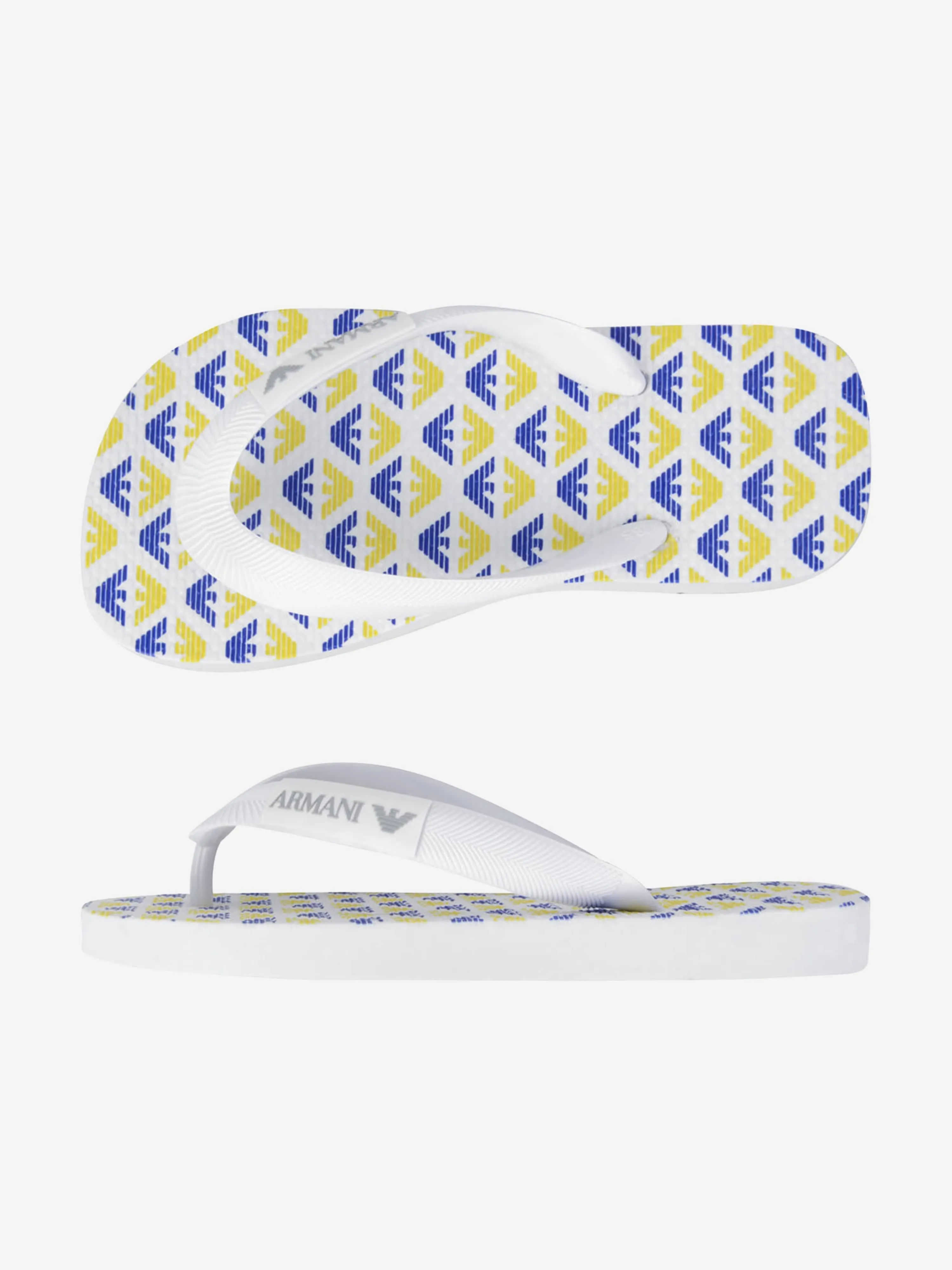 Emporio Armani Boys Logo Print Flip Flops