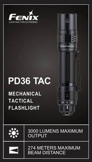 Fenix PD36 TAC Tactical Flashlight