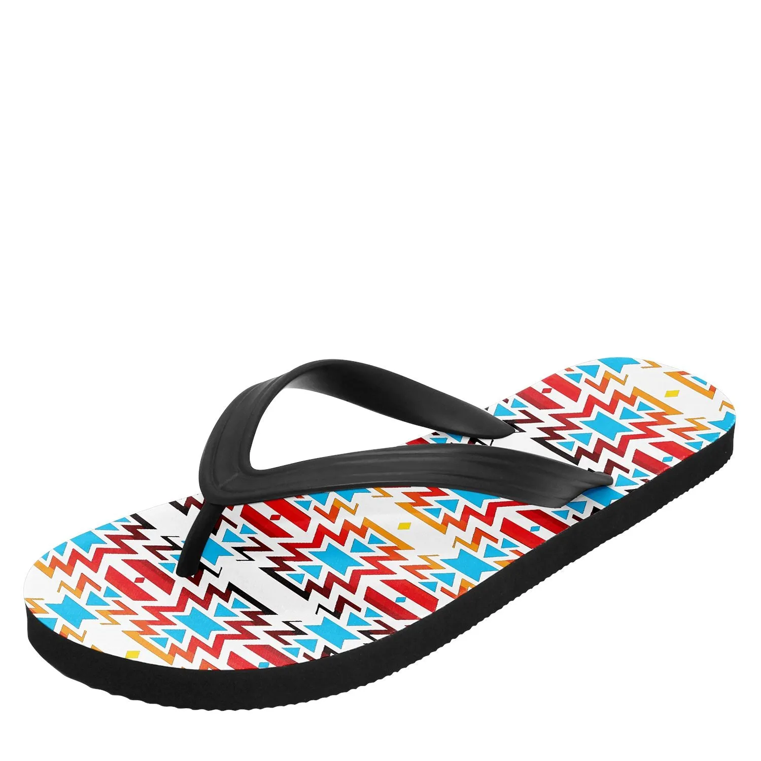 Fire Colors Flip Flops