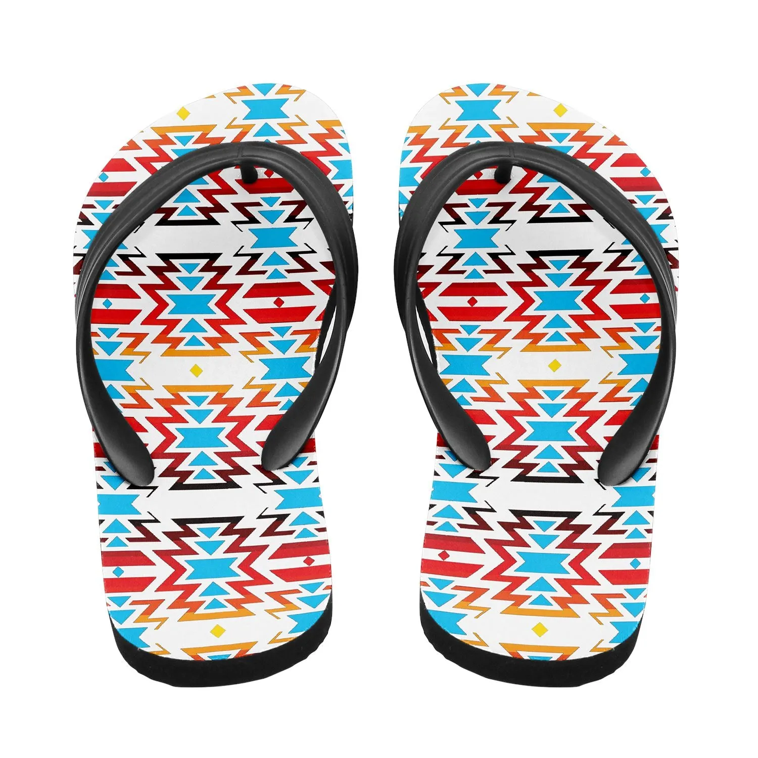 Fire Colors Flip Flops