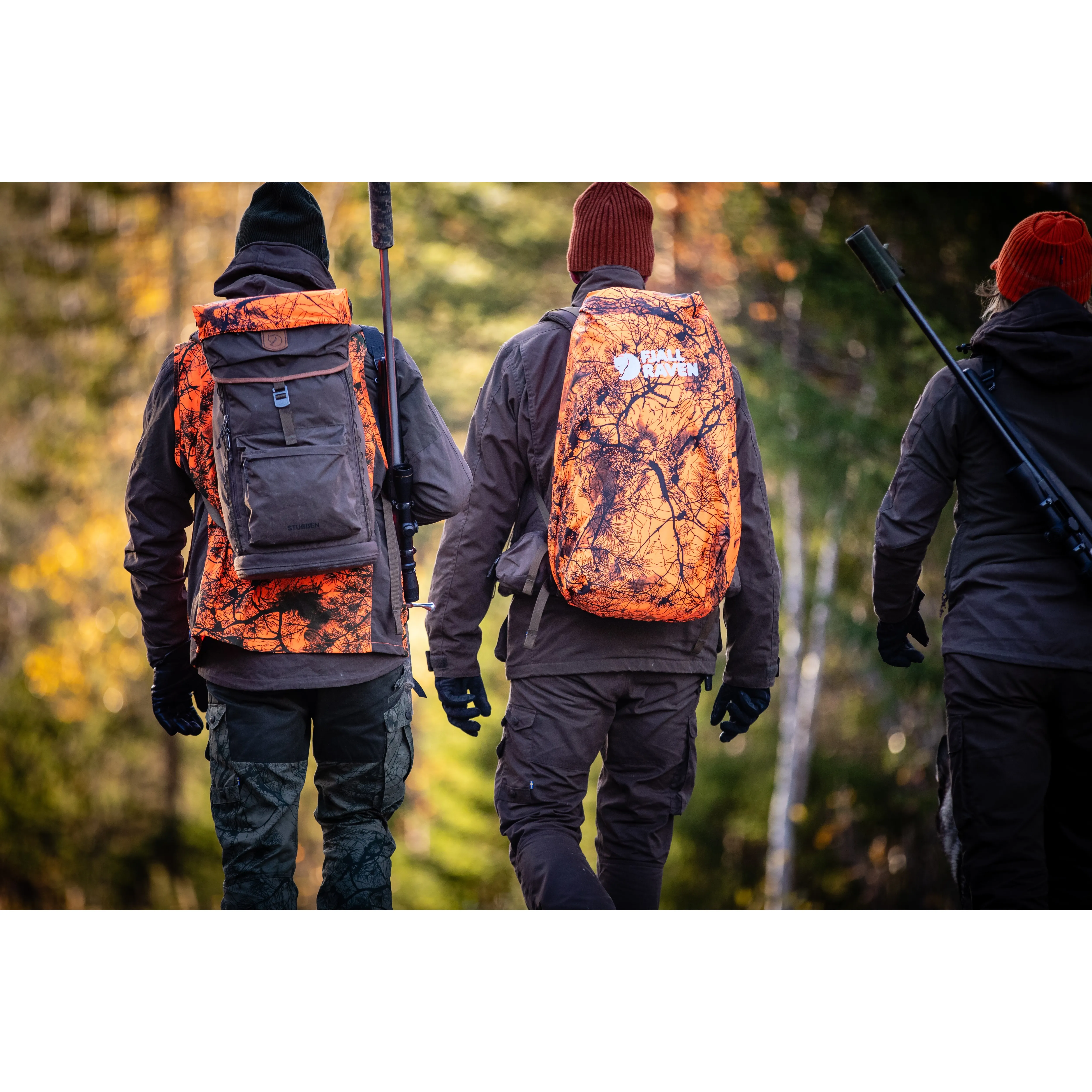 Fjällräven Hunting Rain Cover 16-28L Safety Orange | Buy Fjällräven Hunting Rain Cover 16-28L Safety Orange here | Outnorth