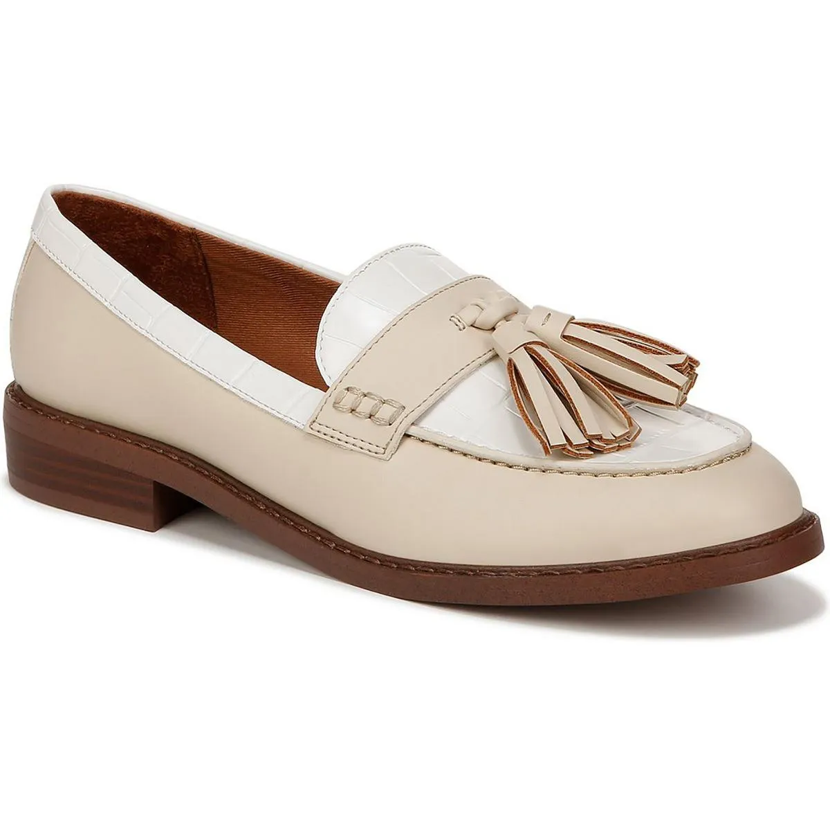 Franco Sarto Womens Carolyn Low Patent Slip On Loafers