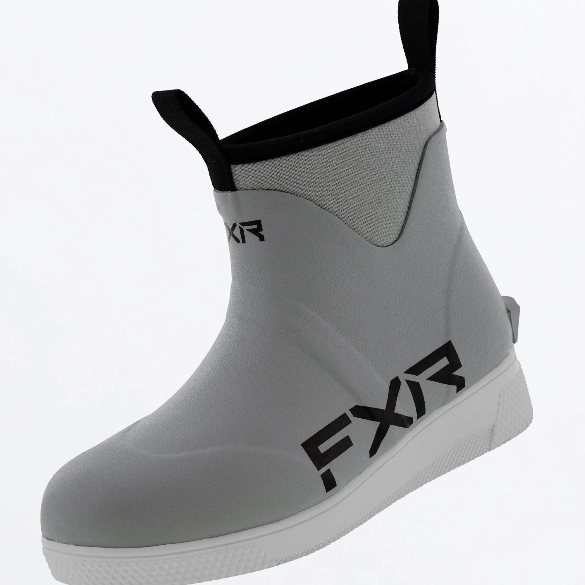 FXR  Mens Tournament Fishing Boots Pull-On Ankle Height Waterproof Steel White