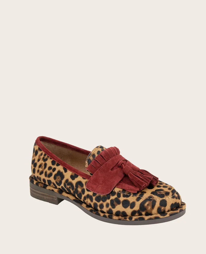 GENTLE SOULS - Cydney Haircalf And Suede Tassel Loafer