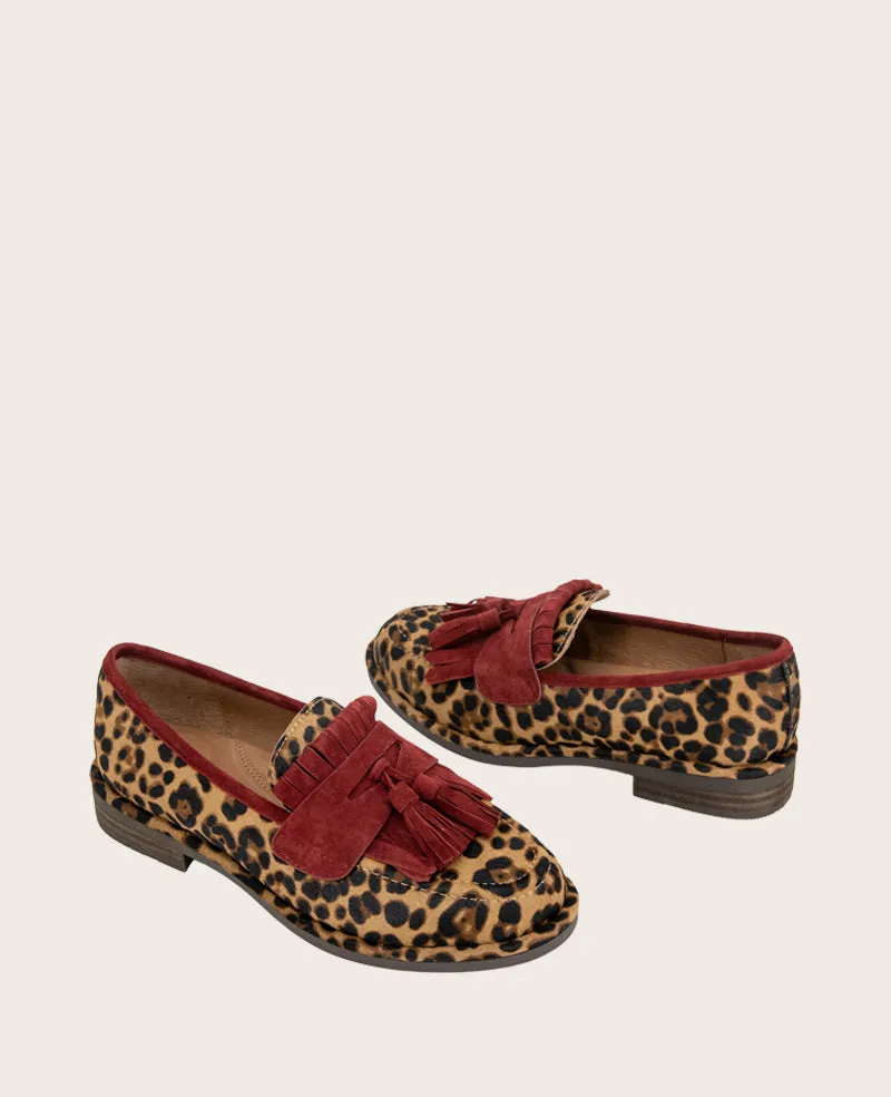 GENTLE SOULS - Cydney Haircalf And Suede Tassel Loafer