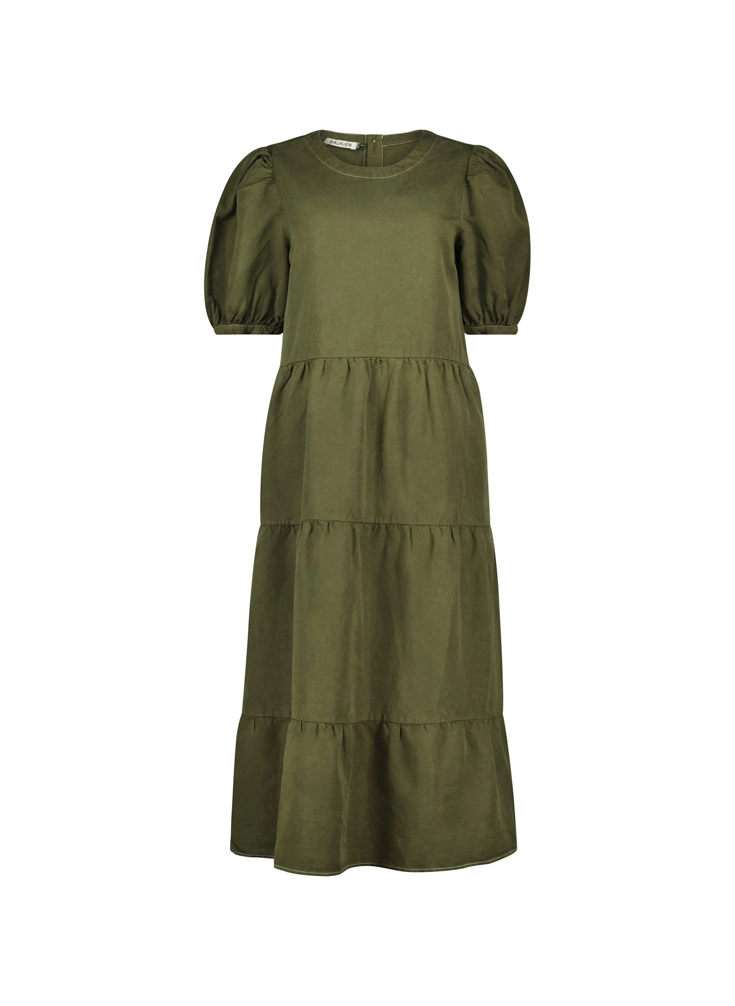 Georgiana TENCEL™ Tiered Midi Dress | Dark Olive