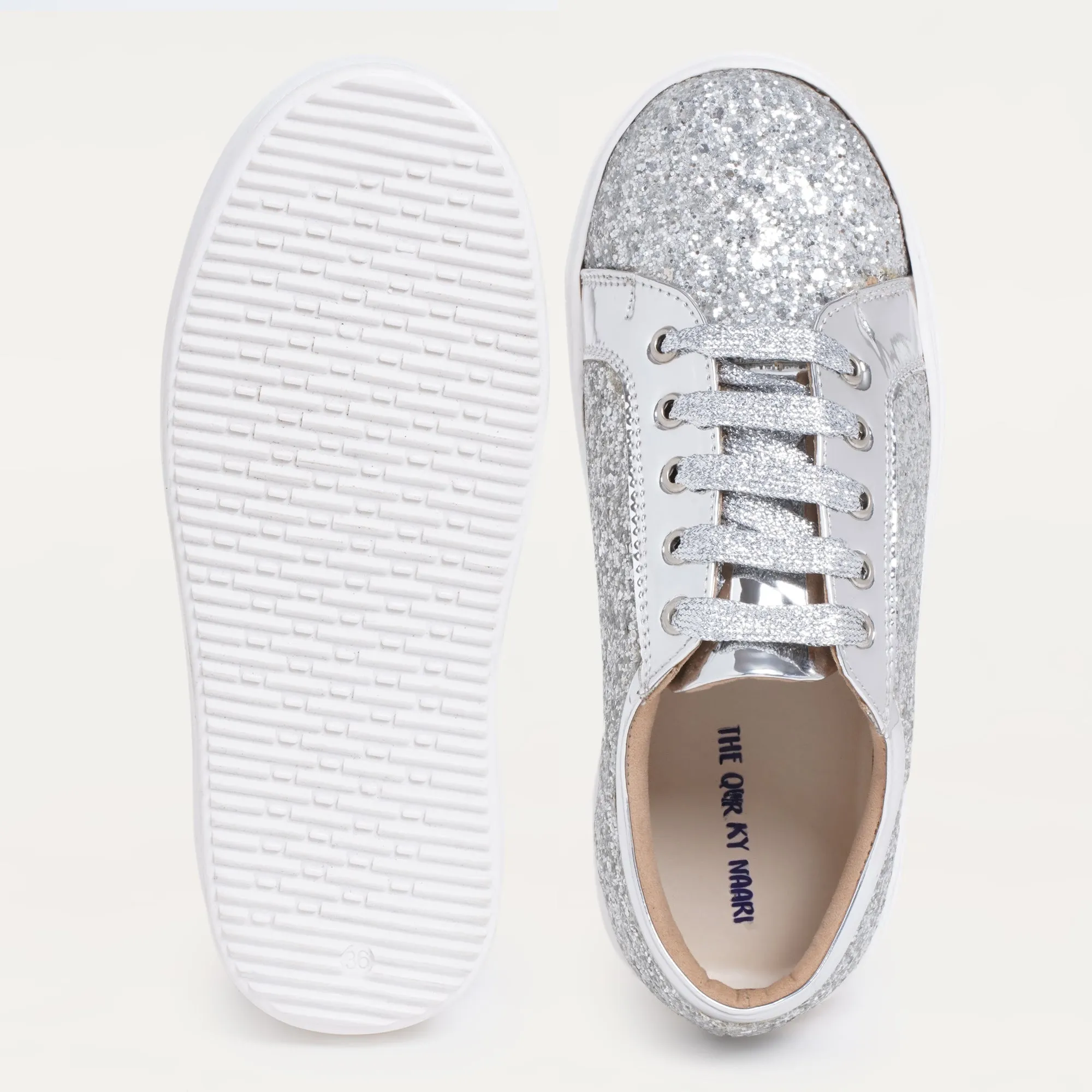 Glitterati Sneakers - Silver
