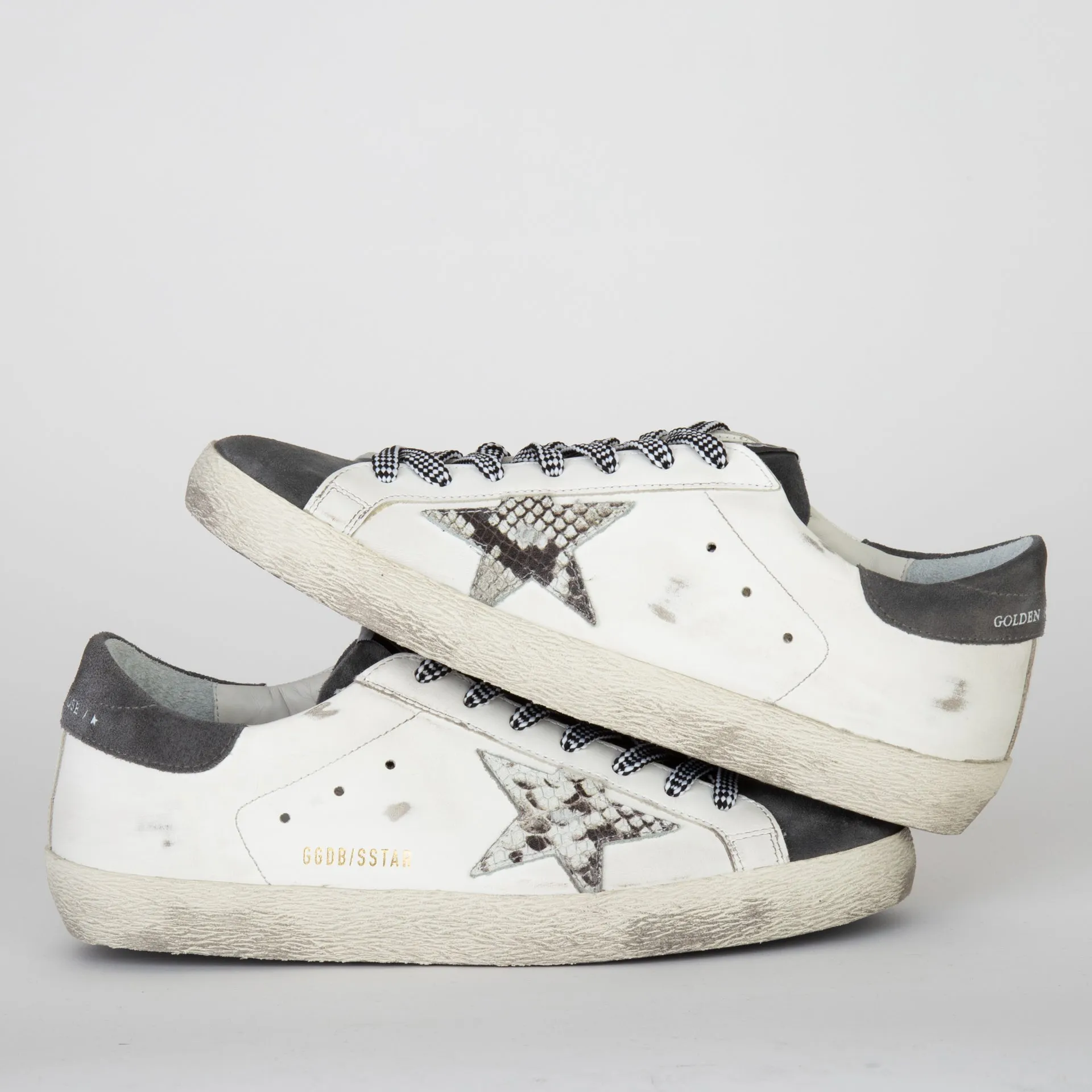 GOLDEN GOOSE SNEAKERS SUPER STAR WHITE/GREY ASPHALT/GREY PHYTON