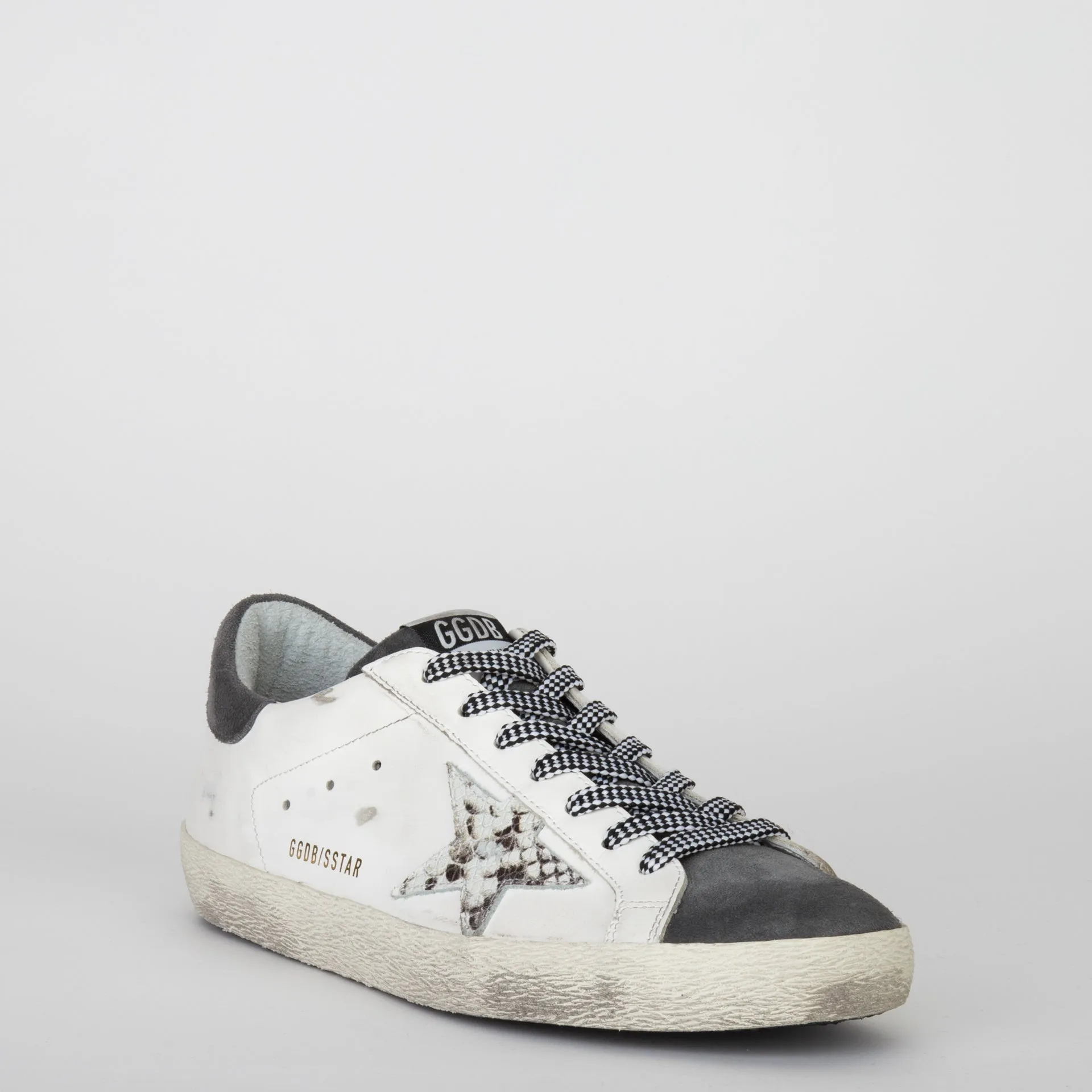 GOLDEN GOOSE SNEAKERS SUPER STAR WHITE/GREY ASPHALT/GREY PHYTON