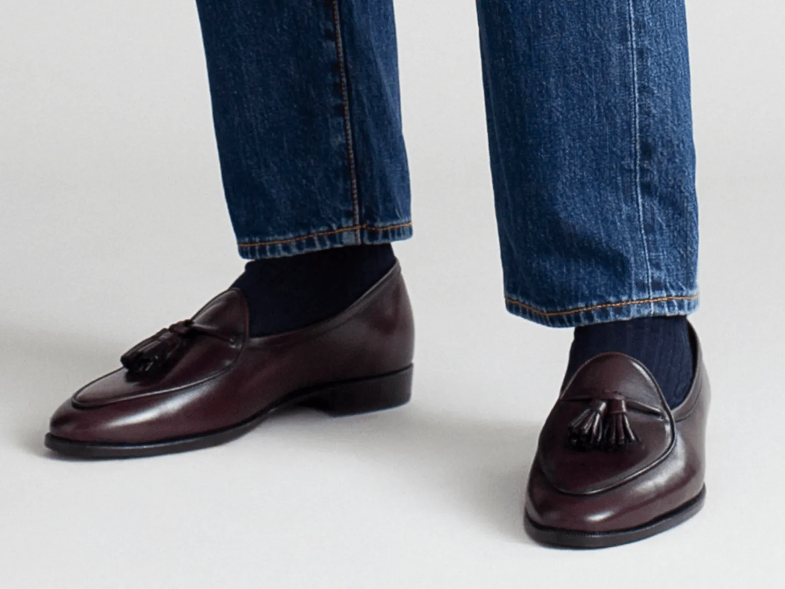 Grand Conti Tassel Loafers in Oxblood Noble Calf