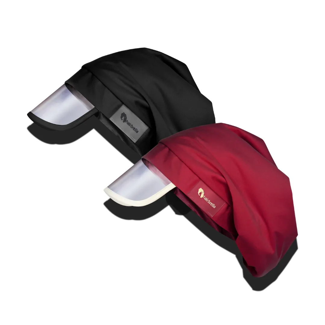 Hairbrella Classic Satin-Lined Rain Hat - Bundle (2)