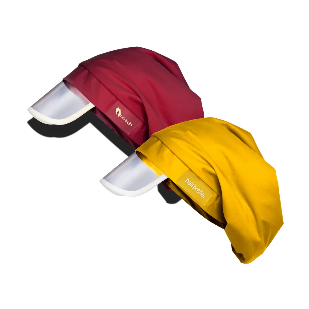 Hairbrella Classic Satin-Lined Rain Hat - Bundle (2)