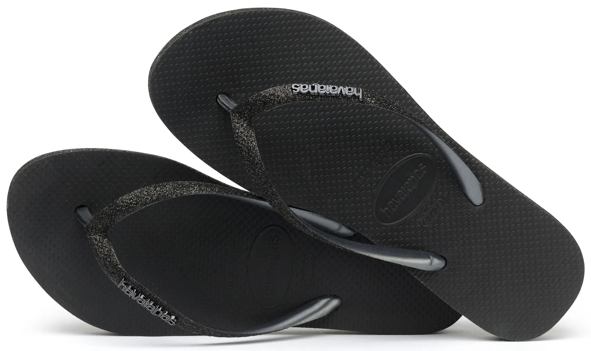 Havaianas Slim Flatform Sparkle In Black