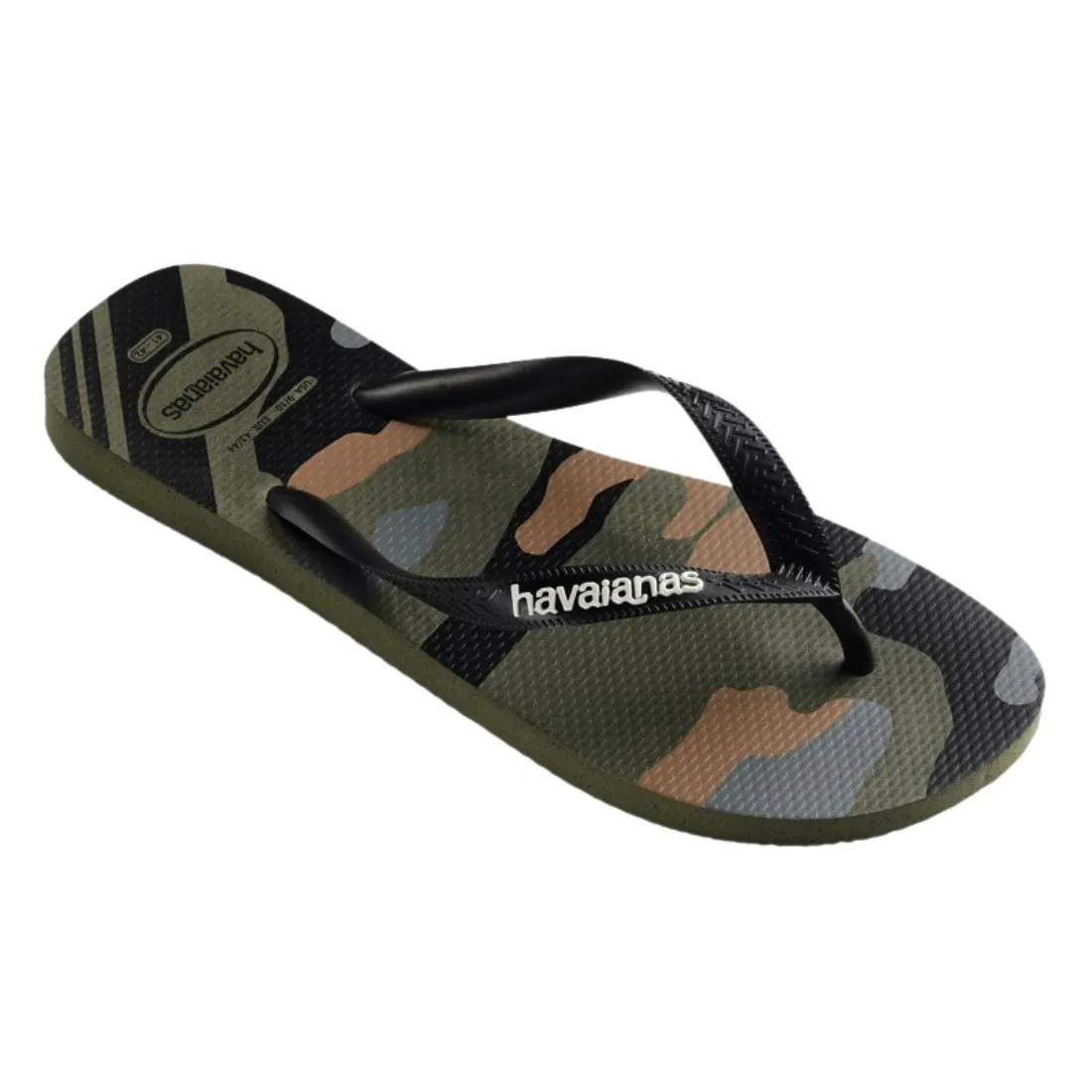 Havaianas Top Camu (Camo) Flip Flop Sandals - Green/Olive/Black