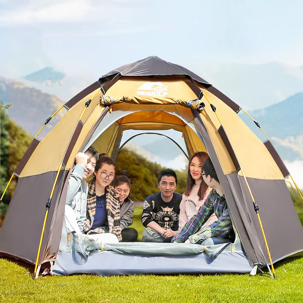 Hewolf 3-5 Person Automatic System Large Outdoor Camping Tent