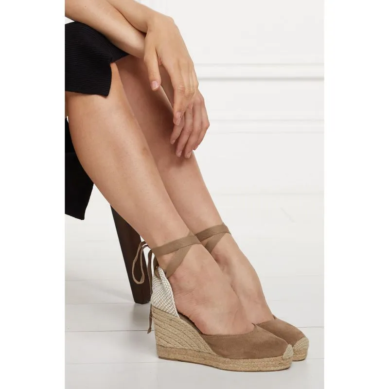 Holland Cooper Seville Ladies Wedge Sandal - Taupe