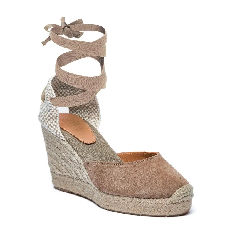 Holland Cooper Seville Ladies Wedge Sandal - Taupe