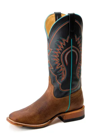 Horse Power by Anderson Bean Mens Black Ranch Leather Cowboy Boots 11.5 EE