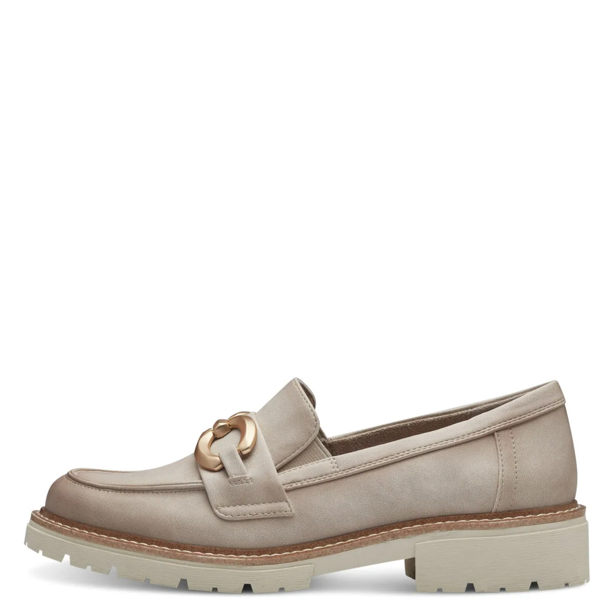 Jana Vegan Beige Loafers: Comfort & Style