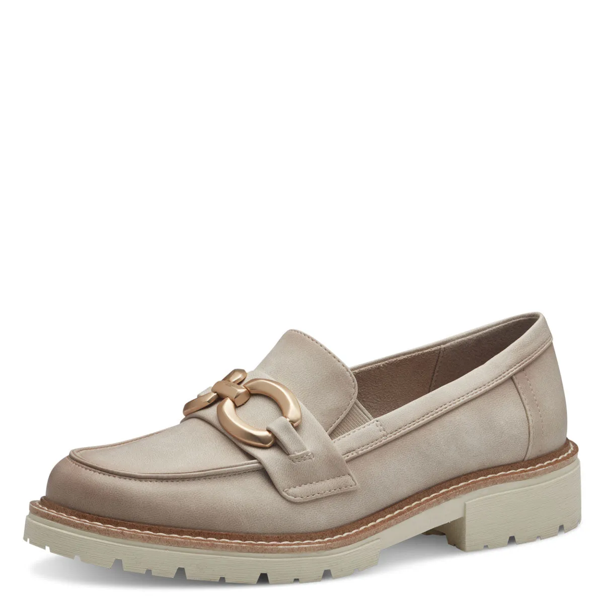 Jana Vegan Beige Loafers: Comfort & Style