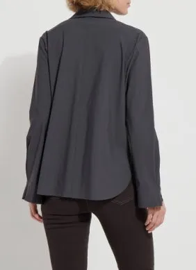 Jodi Slim Button Down | Charcoal