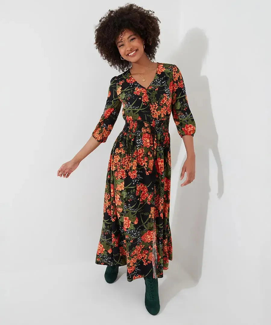 Joe Browns 12 Black Sienna Florals Dress