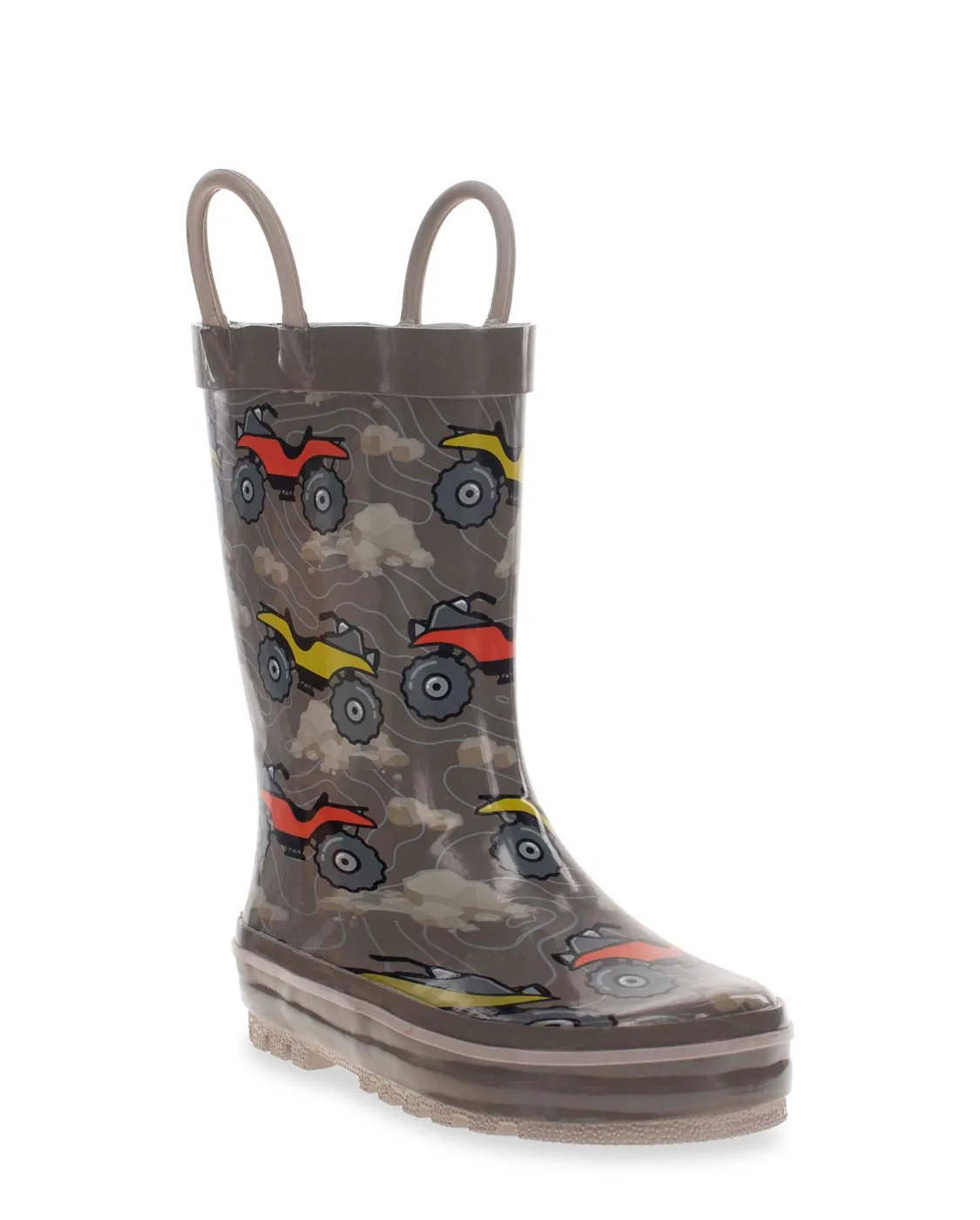 Kids 4-Wheeler Rain Boot - Brown