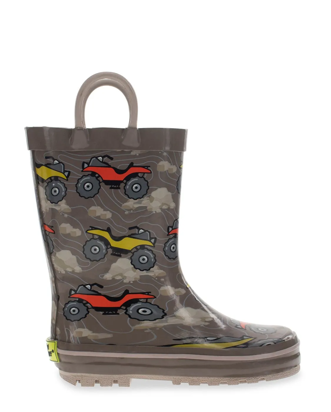 Kids 4-Wheeler Rain Boot - Brown