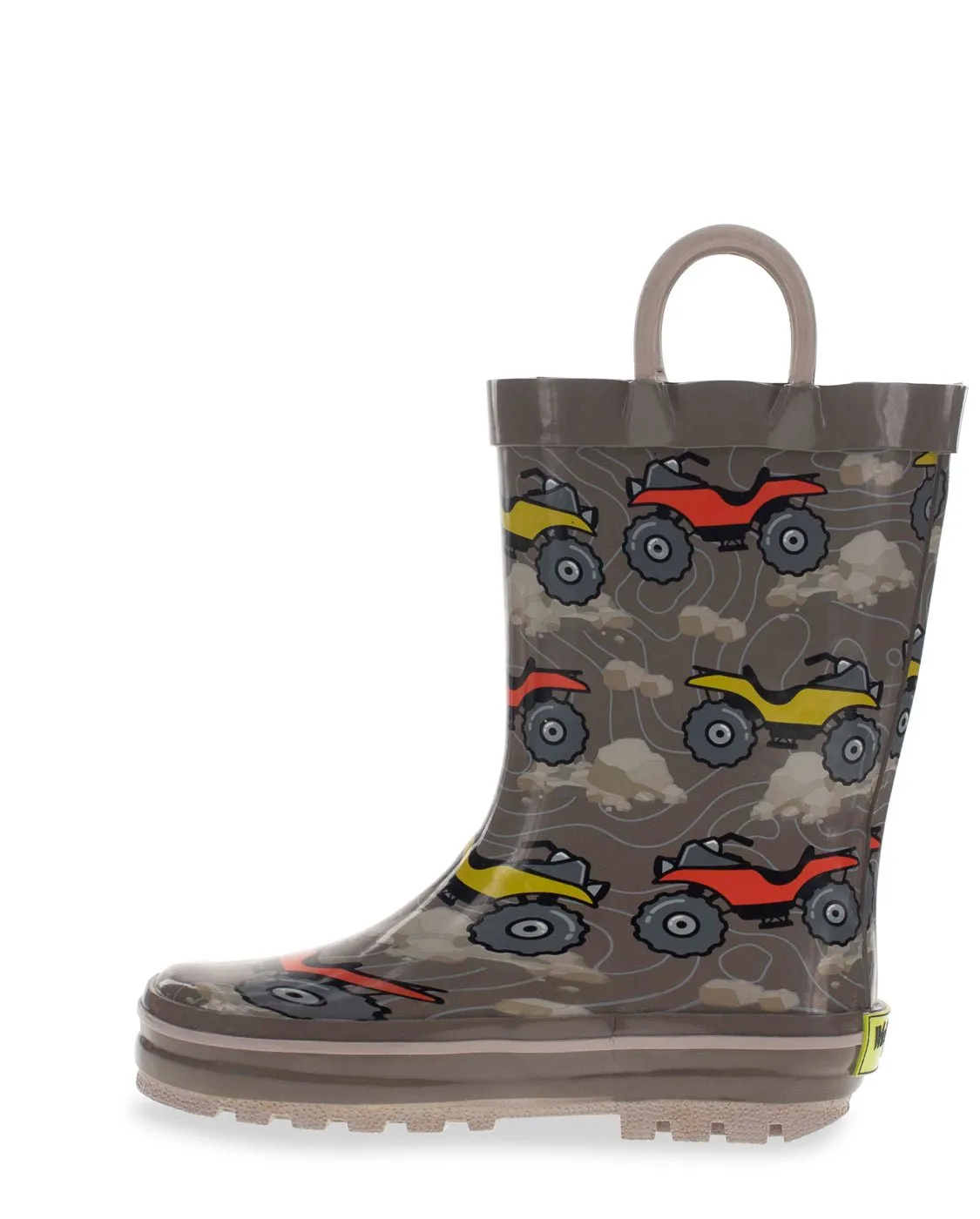 Kids 4-Wheeler Rain Boot - Brown