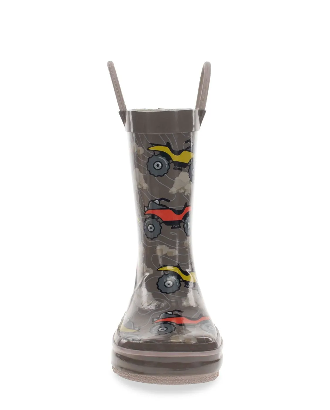 Kids 4-Wheeler Rain Boot - Brown