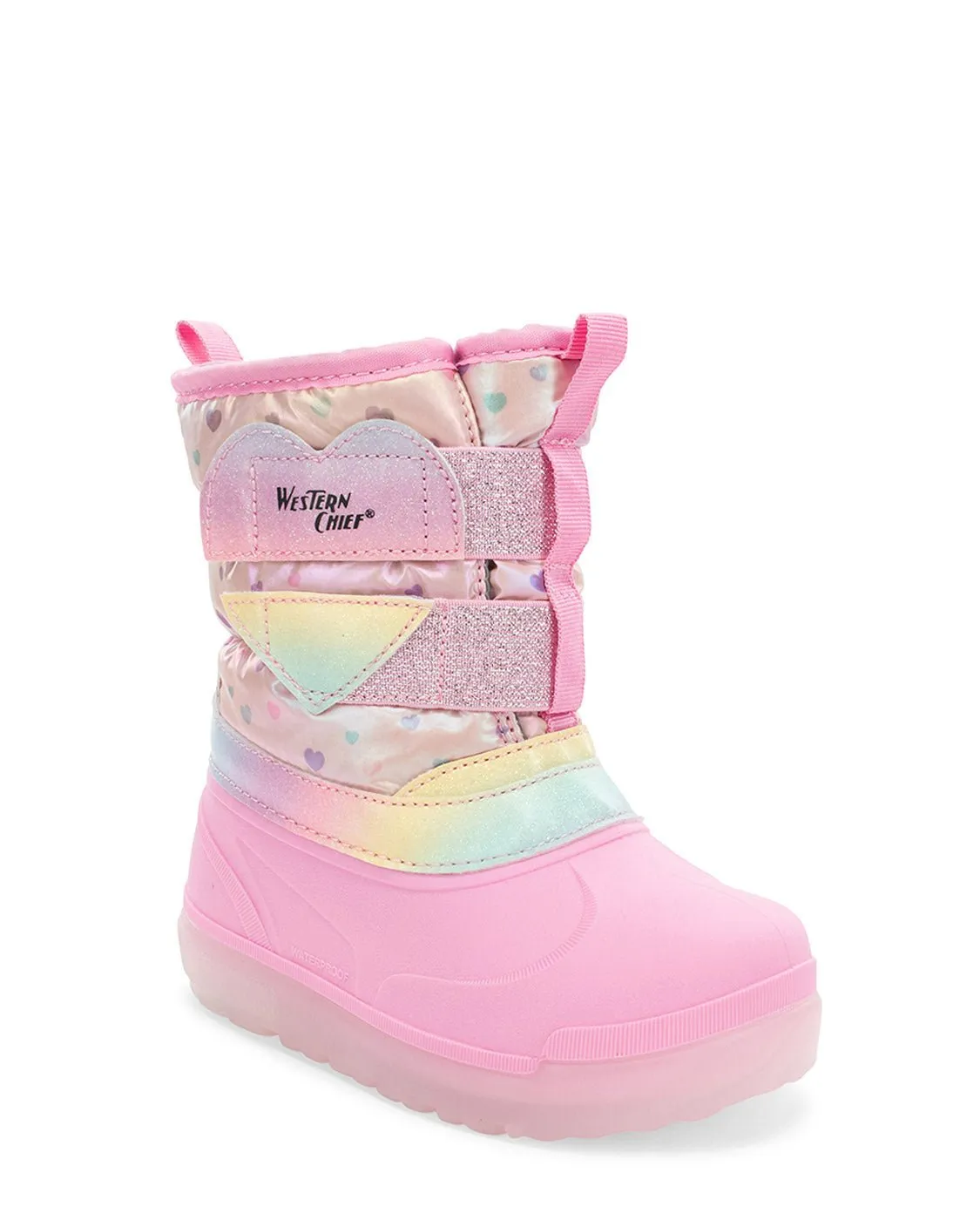 Kids Denali Lighted Faux Fur Cold Weather Boot - Pink