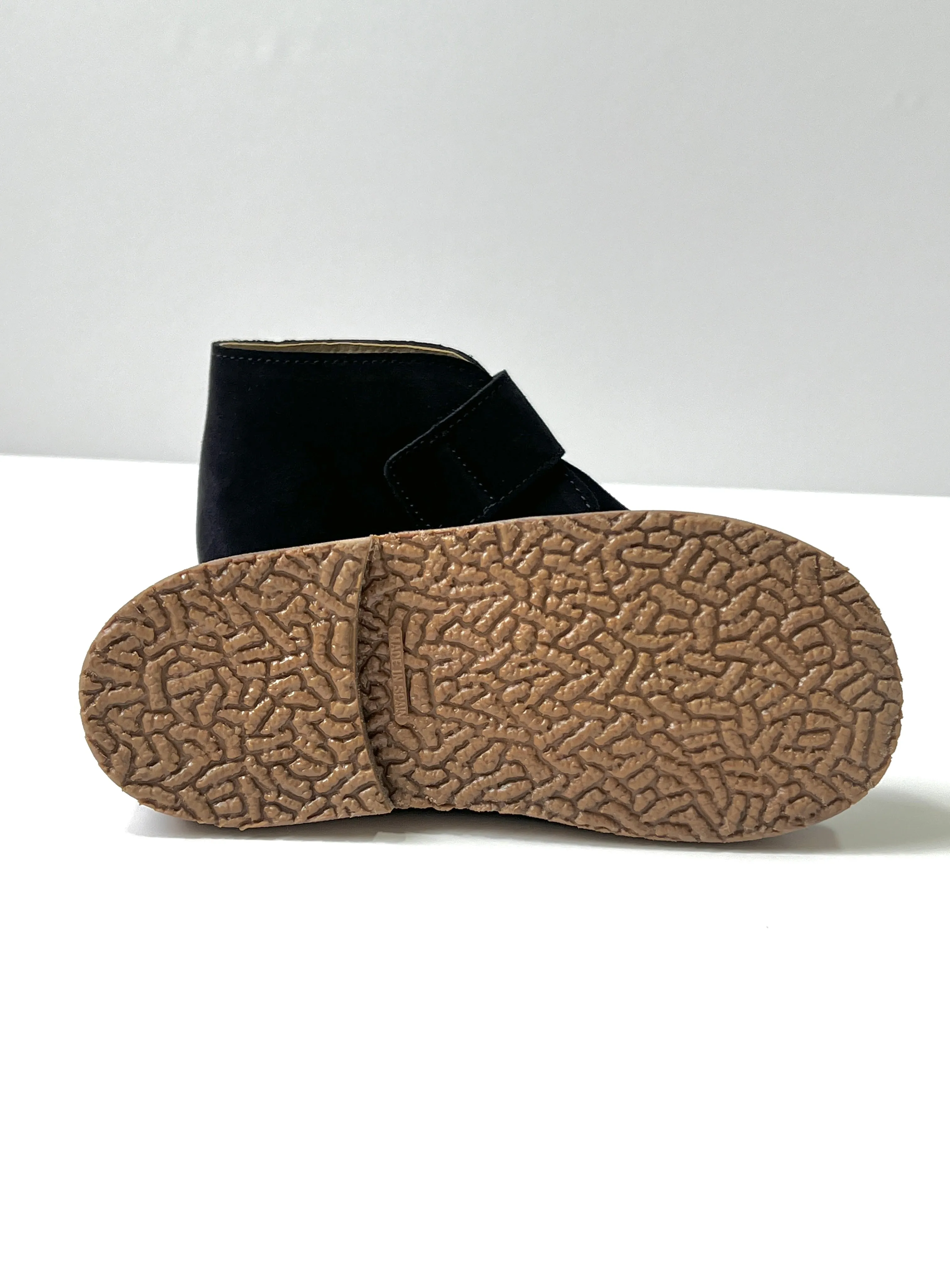 Kids Velcro Suede Desert Boot