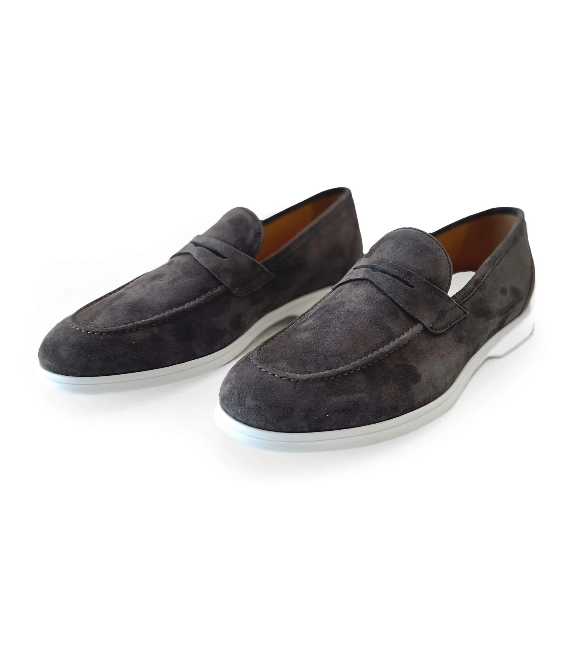 KITON Suede Loafer with Rubber Bottom