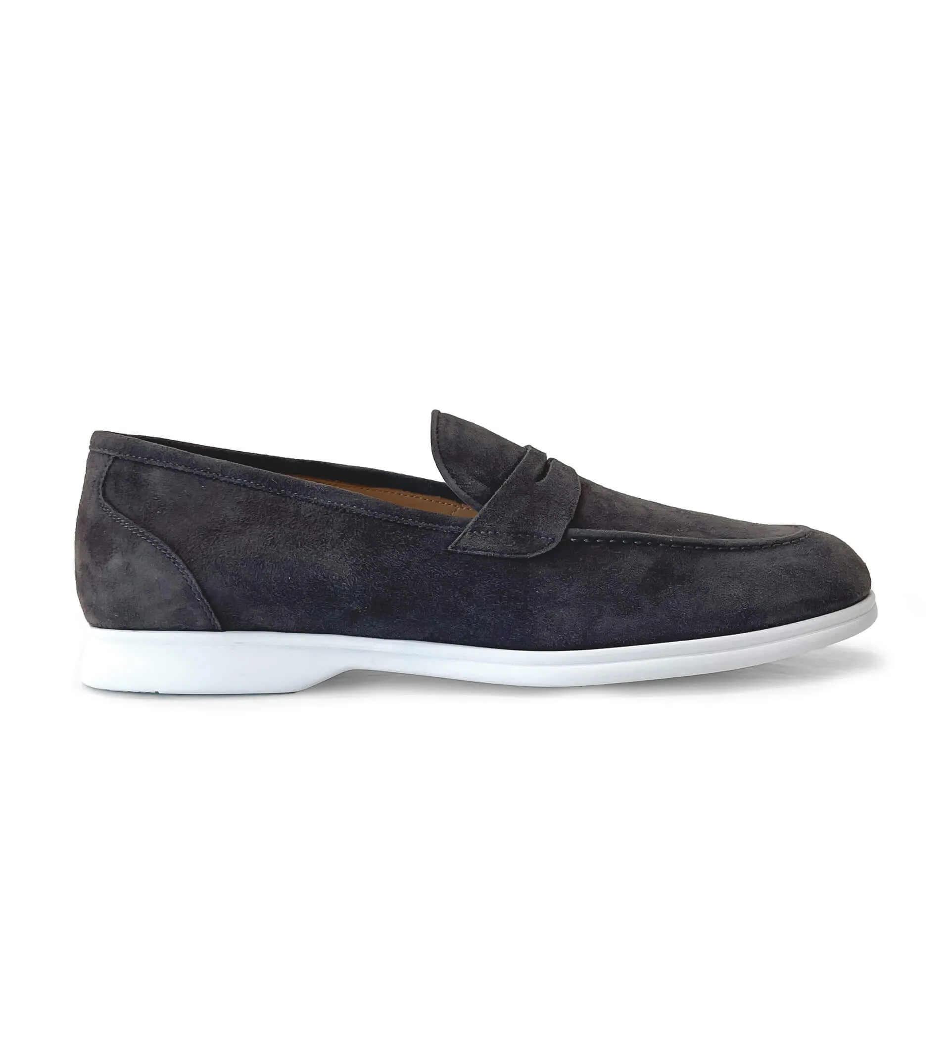 KITON Suede Loafer with Rubber Bottom