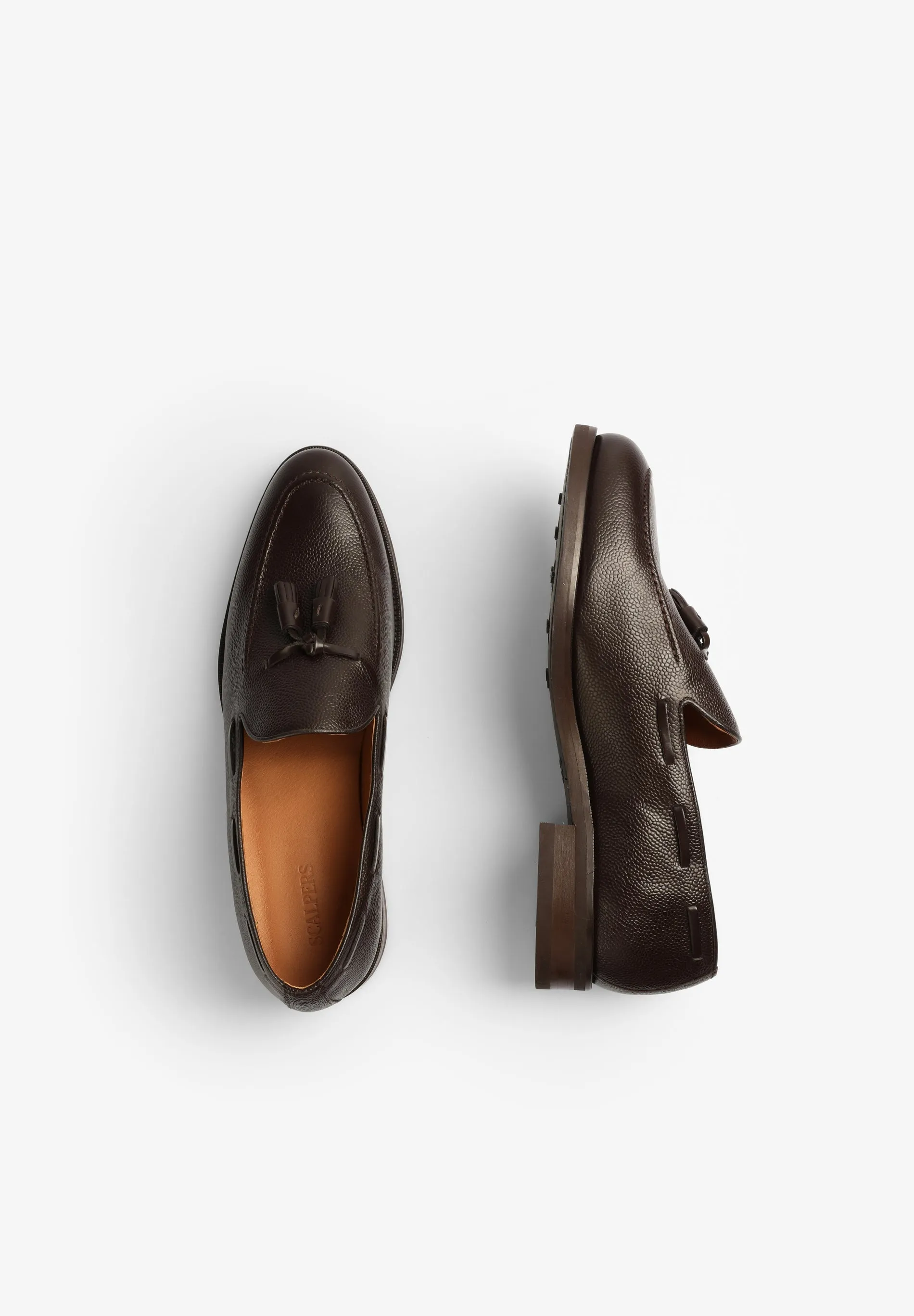 LEATHER LOAFERS WITH TASSELS