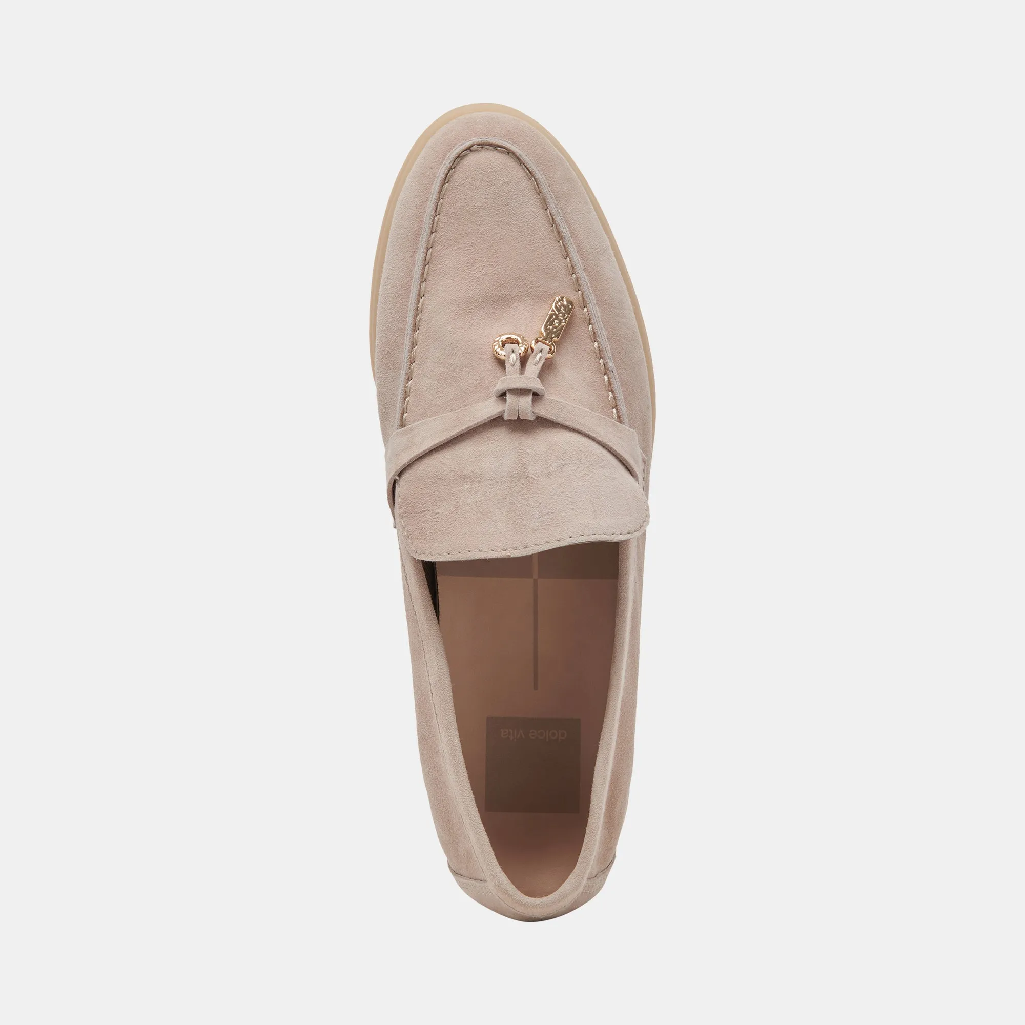 LONZO FLATS TAUPE SUEDE