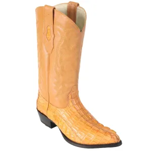 Los Altos Men's Buttercup CaIman Tail Cowboy Boots J-Toe