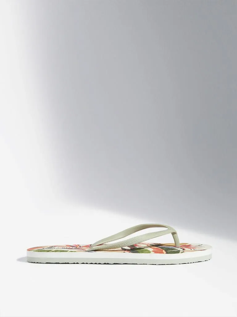 LUNA BLU Multicolour Floral Flip-Flops