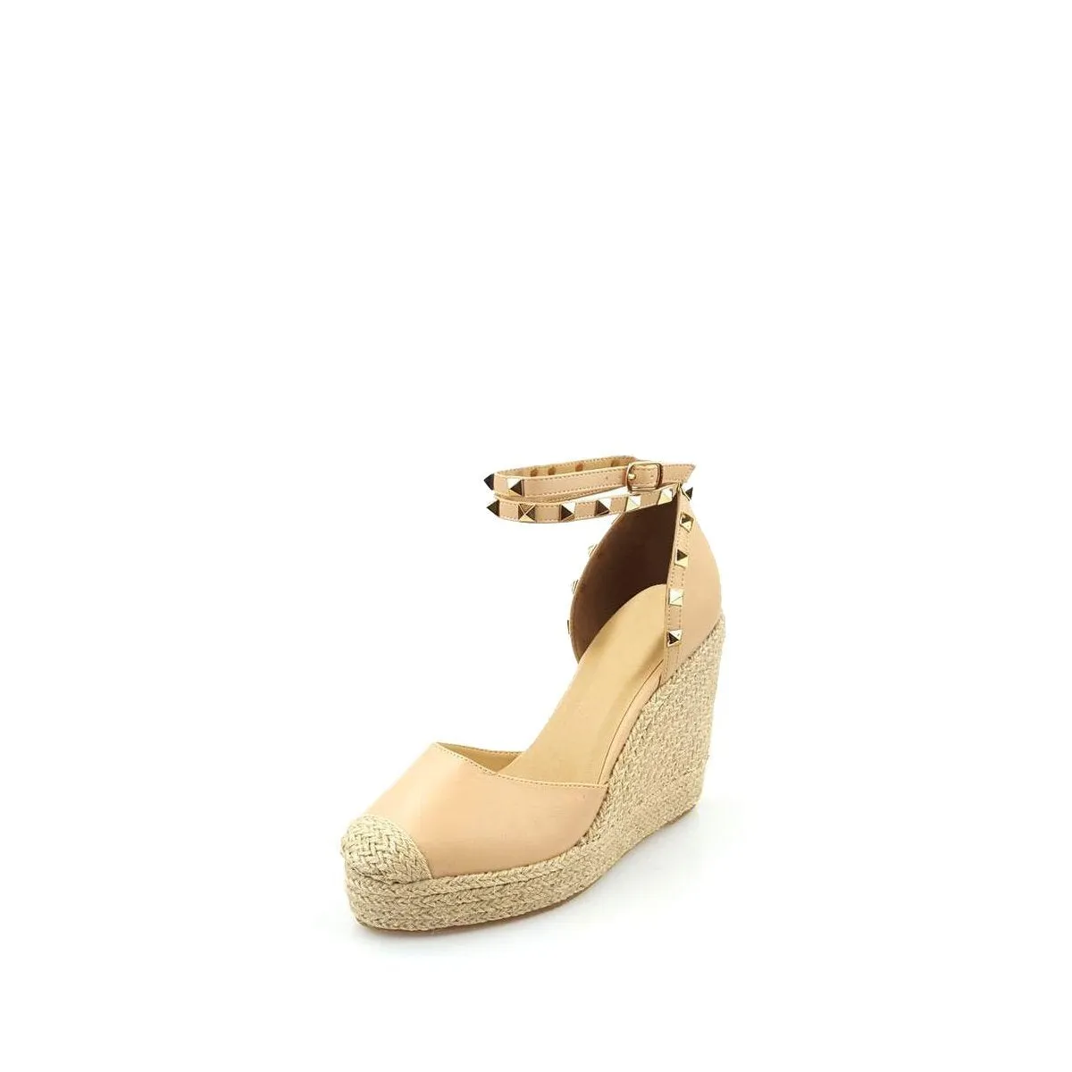 Mahira Studded Anklestrap Wedge