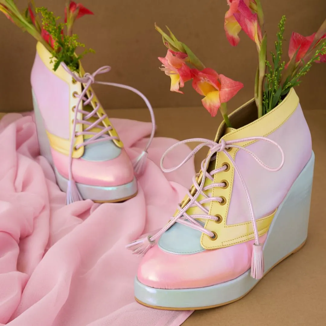 Marshmallows Sneaker Wedges - Sugar Rush