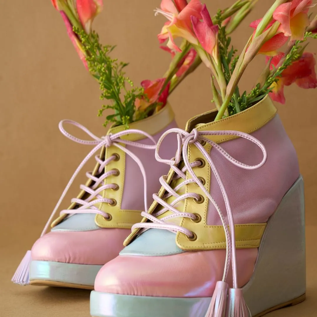 Marshmallows Sneaker Wedges - Sugar Rush