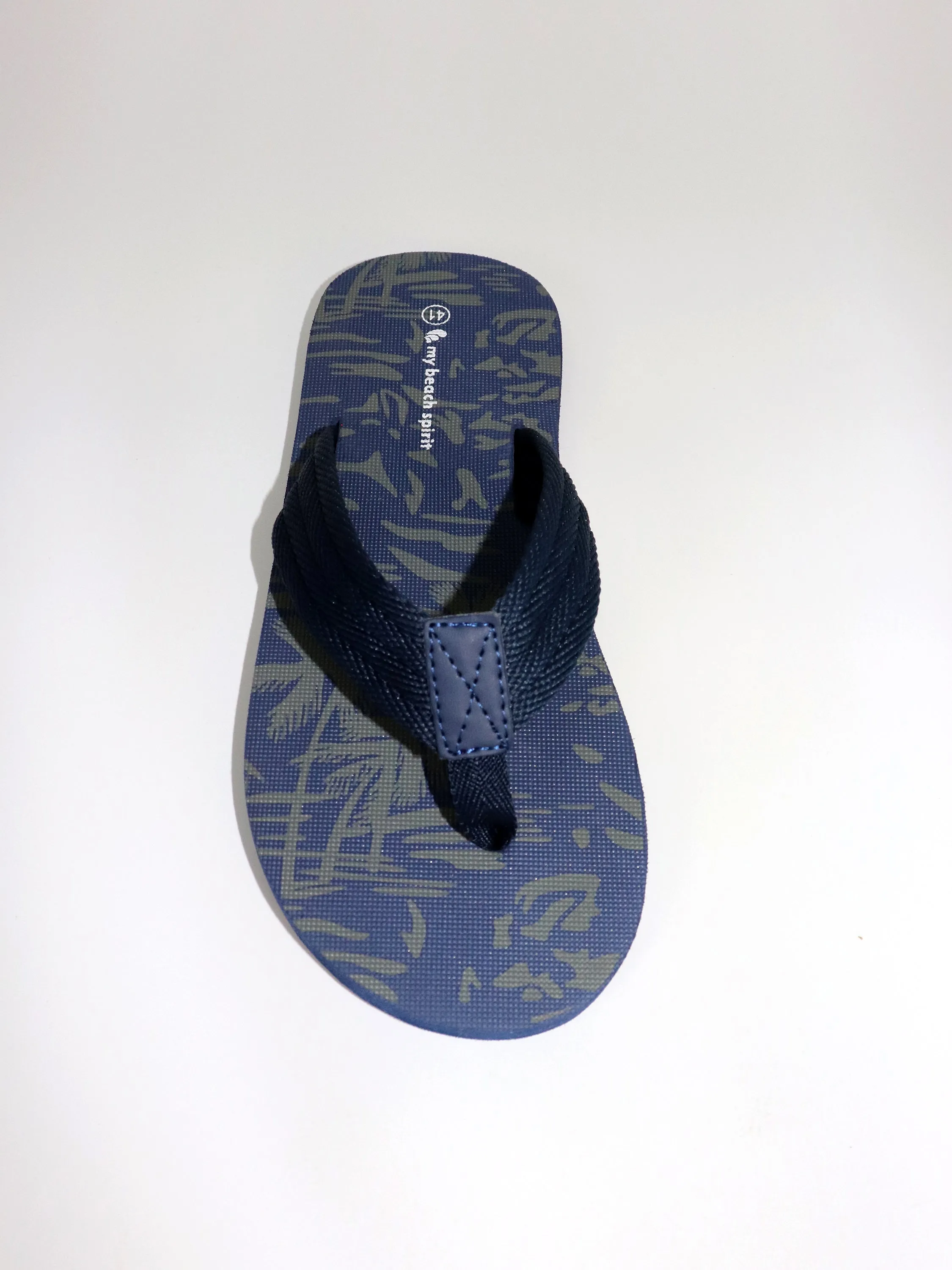 Men island Palm trees eva textile beach slipper