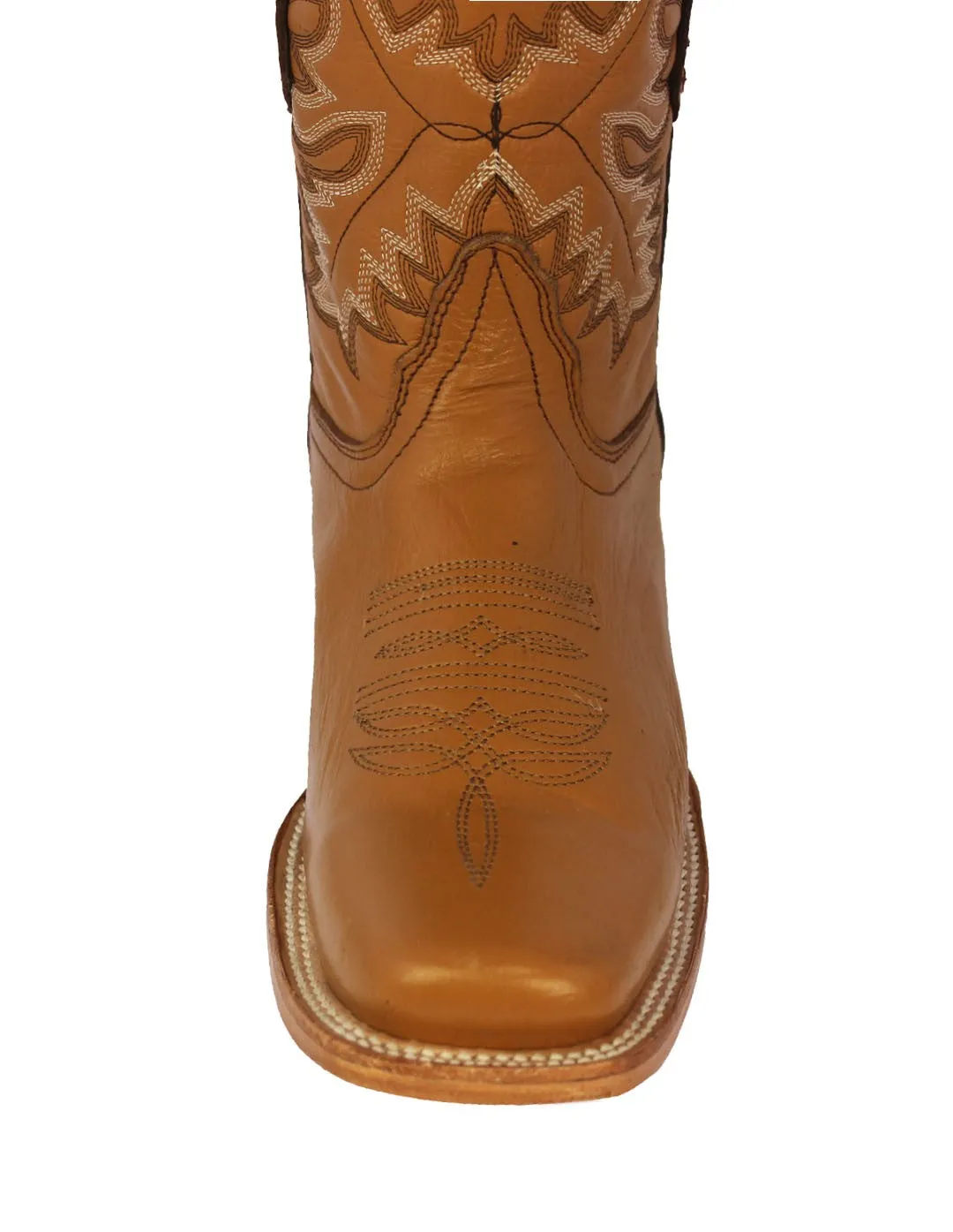 Mens Buttercup Western  Cowboy Boots Real Leather - Rodeo Toe