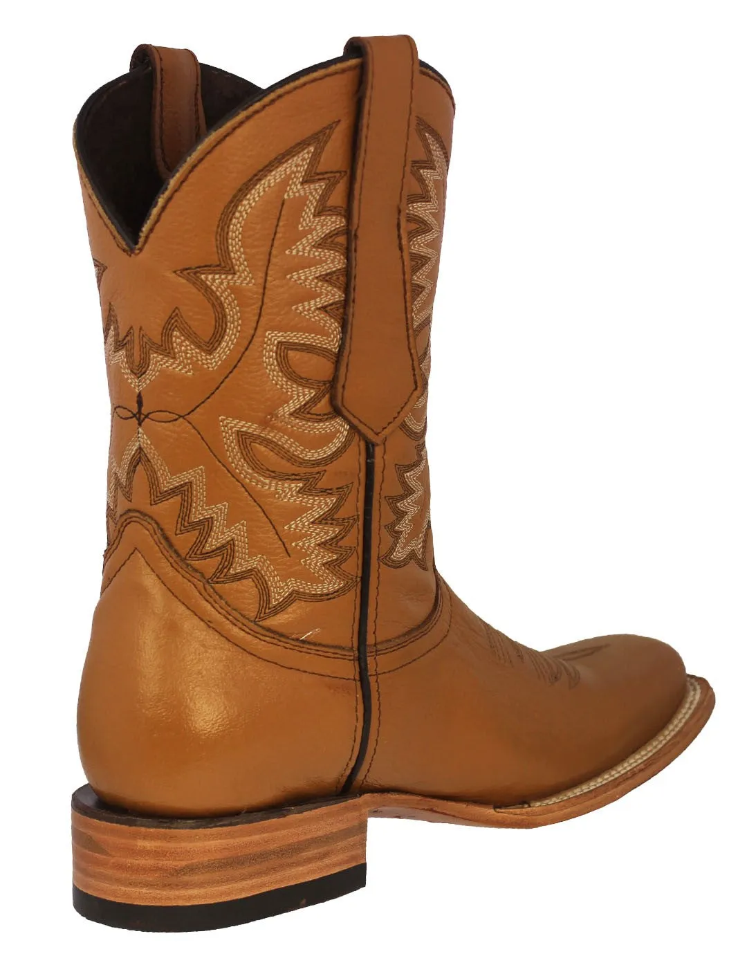 Mens Buttercup Western  Cowboy Boots Real Leather - Rodeo Toe