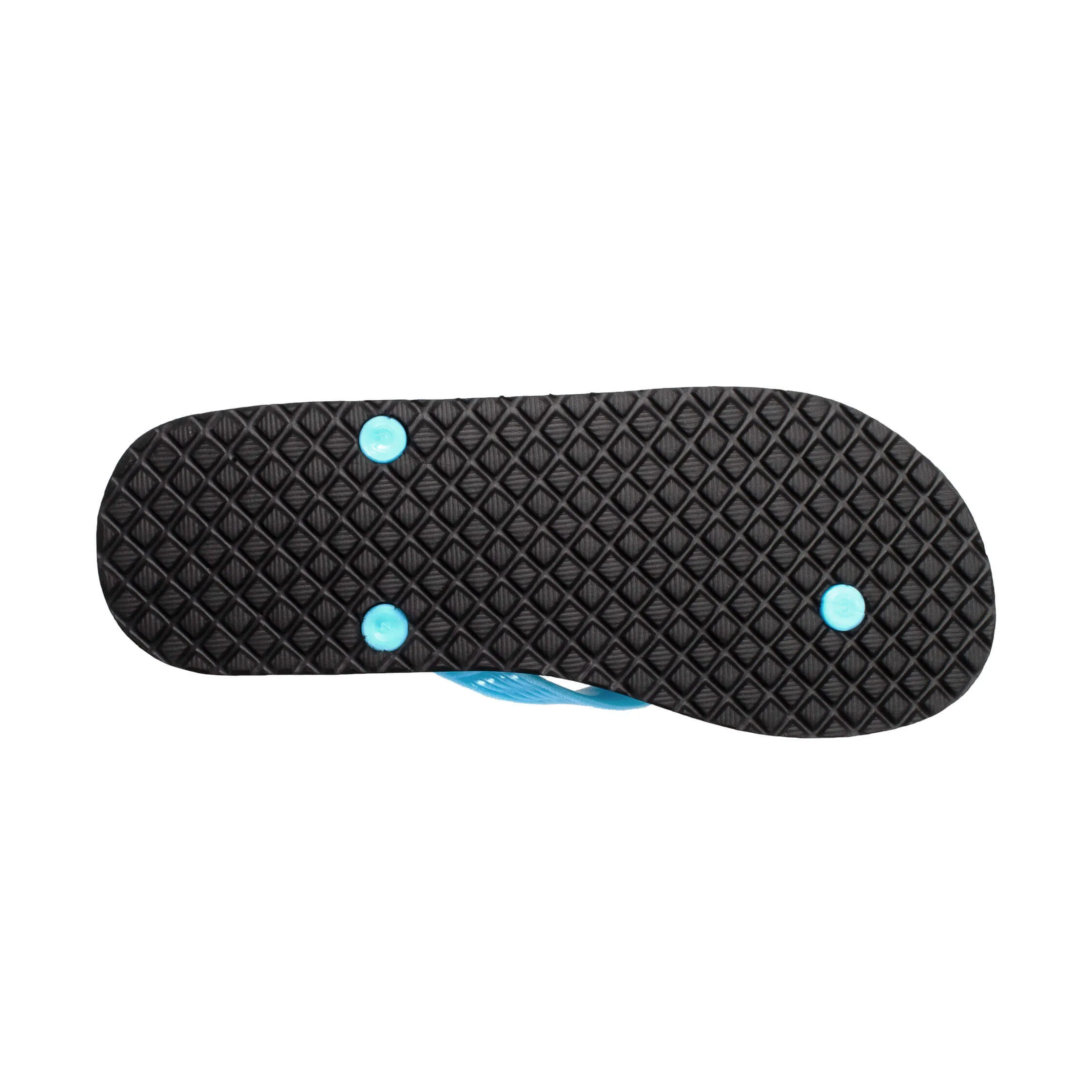 Men's Solid Aqua Strap Slippah