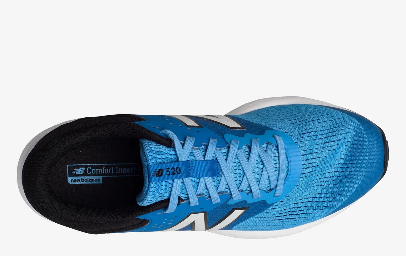 Men's Wide Fit New Balance M520CL7 Walking Sneakers - Light Blue Black